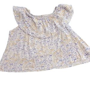 Old navy floral off the shoulder top XL